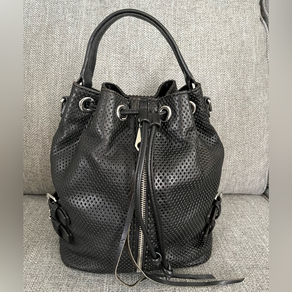 Rebecca Minkoff black top handle satchel